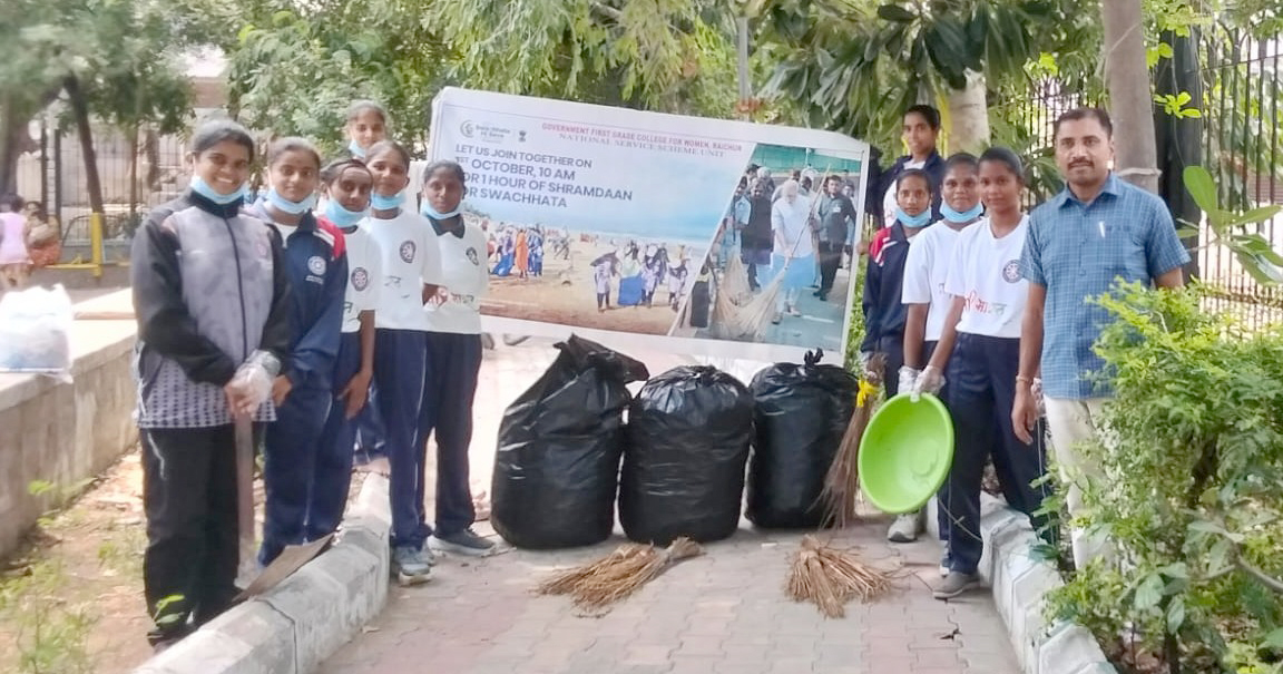 ಶ್ರಮದಾನದೊಂದಿಗೆ ಗಾಂಧಿ–ಶಾಸ್ತ್ರಿ ಜಯಂತಿಗೆ ಅರ್ಥಪೂರ್ಣ ಆಚರಣೆ