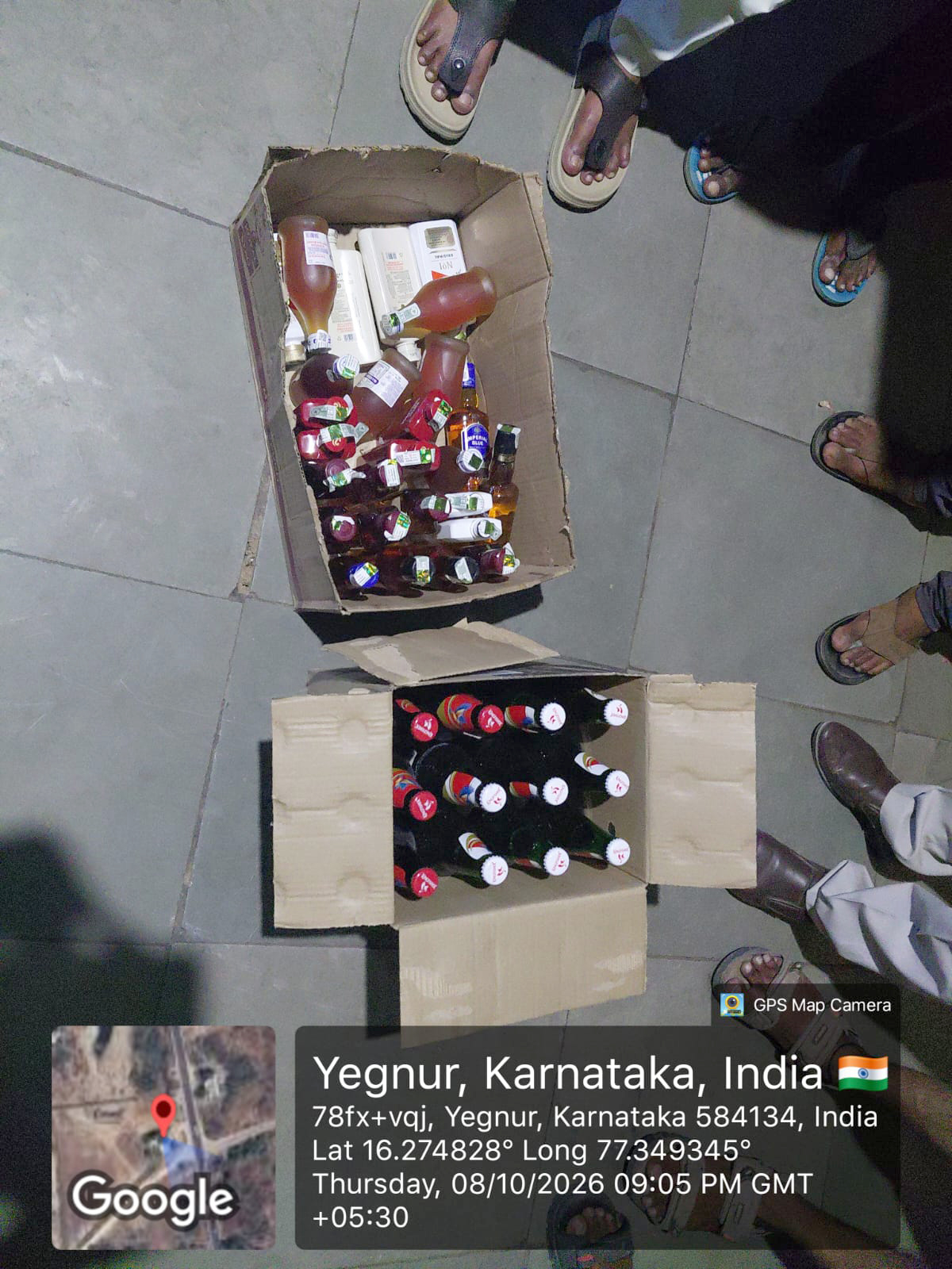 ಯರಮರಸ್‌ನ ಪೂರ್ಣಿಮಾ ಢಾಬಾ ಮೇಲೆ ಅಬಕಾರಿ ದಾಳಿ; ಮದ್ಯ ವಶ, ಪ್ರಕರಣ ದಾಖಲು